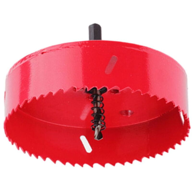 Feiyue - Coupe-trou en métal rouge Outil professionnel et efficace pour le perçage précis du métal Scies cloches Diamètre Φ130mm