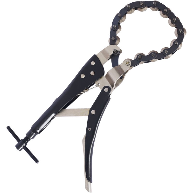 Coupe-tube à chaîne professionnel pour tuyau d'échappement ø 19-80 mm Pour acier, cuivre, plastique