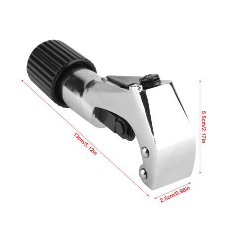 Coupe-tube ajustable pour tuyaux PVC, cuivre et aluminium (6-42mm) avec roue de coupe aluminium