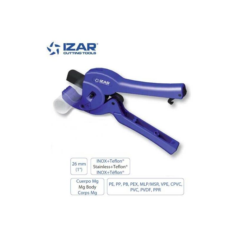 Izar - coupe tube ciseaux 26 mm pour tubes plastiques et multicouches