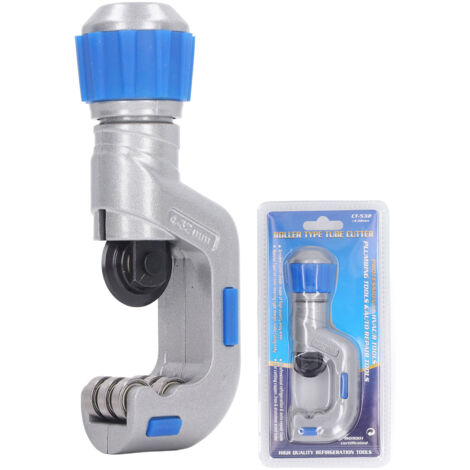 Coupe-Tube Ergonomique avec Bouton de Coupe Rapide pour Tubes Cuivre, Acier, Aluminium de 4 à 32mm