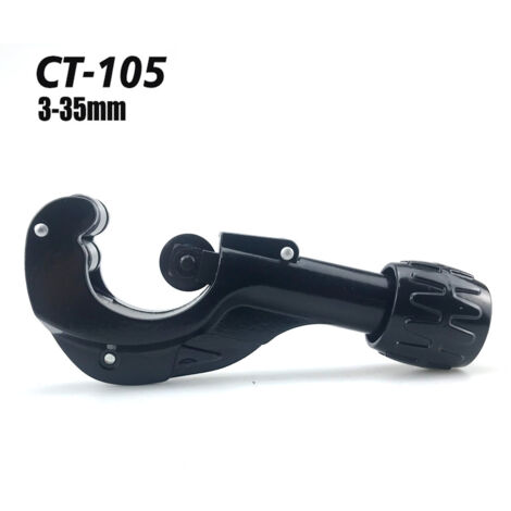 Coupe-tube Professionnel Universel 3-35mm – Pour Tubes Cuivre, Acier, Aluminium et Inox (Noir)