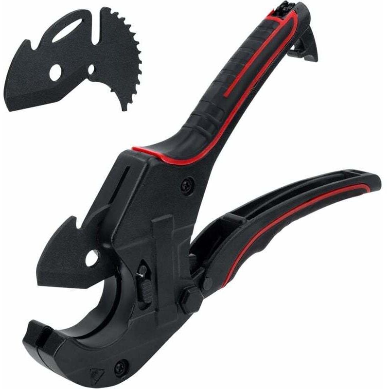 Lablanc - Coupe-tube pvc Plastique Cliquet de Coupe avec Lame de Rechange, 42mm Coupeur de Tuyaux et Tubes, Coupant Plombier Tube Robuste pour pvc