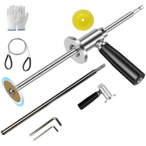 Coupe-tubes intérieur pour tuyaux PVC, profondeur de coupe réglable de 7 pouces à l'intérieur