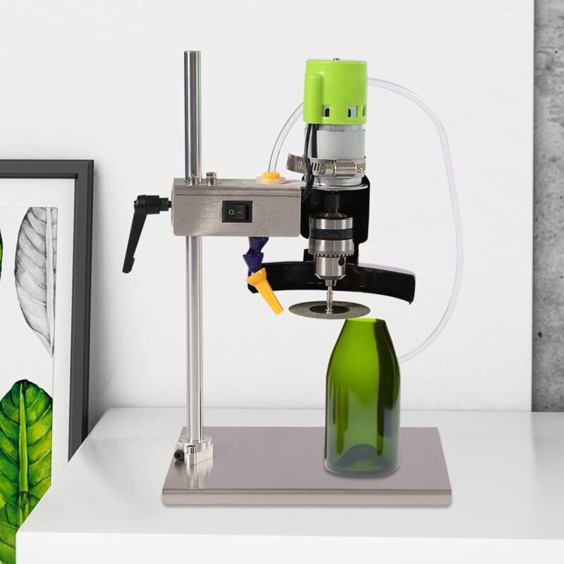Senderpick - Coupe-verre électrique pour bouteilles, coupe-bouteille 150 w, coupe-bouteille en verre, 6000 rpm, coupe-verre, outil de coupe pour