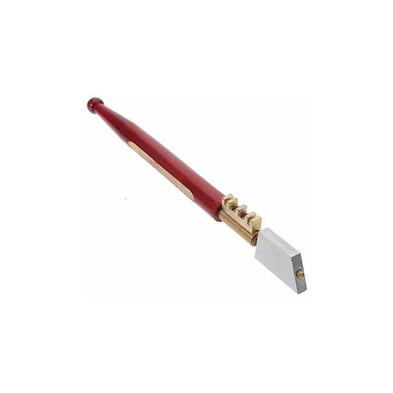 Coupe-verre en diamant, outil de coupe très robuste pour couper du verre jusqu'à 2-6mm d'épaisseur, manche en bois dur Pour couper le verre