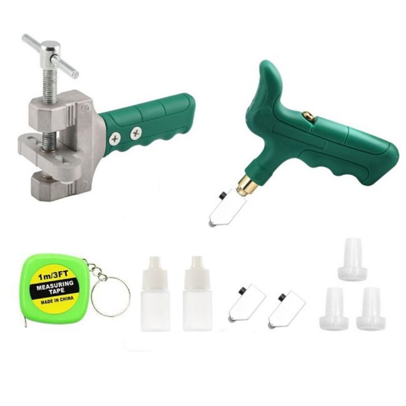 Csparkv - Coupe-verre Manuels Outils de Coupe Coupe Carrelage, Ensemble de 10 Pièces Coupe Verre Diamant Coupe Carrelage Manuel Kit Outils pour