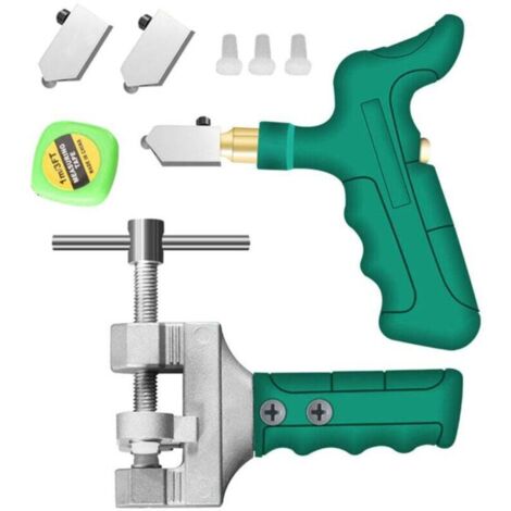 Coupe-verre Manuels Outils de Coupe Coupe Carrelage, Ensemble de 9 Pièces Coupe Verre Diamant Coupe Carrelage Manuel Kit Outils