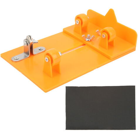 Coupe-verre professionnel avec lame carbure pour bouteilles et carreaux - Planche de coupe en PC durable pour travaux DIY - Outil jaune de précision
