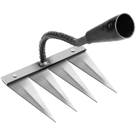 Coupebordures de jardin tranchant outil en acier 4 dents