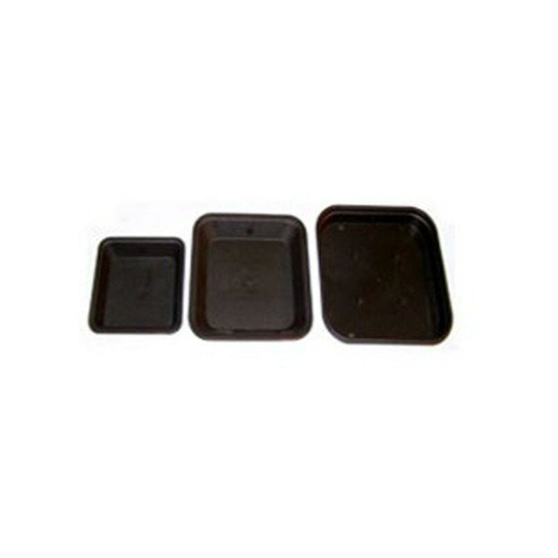 Coupelle Carree noir 18,9 x 18,9 cm x 10pcs pour pot carré