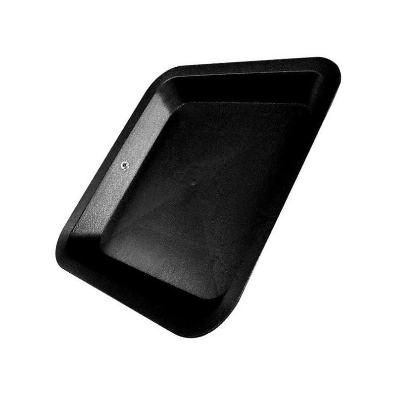 Coupelle Carree noir 28,5 x 28,5 cm x 10pcs pour pot carré