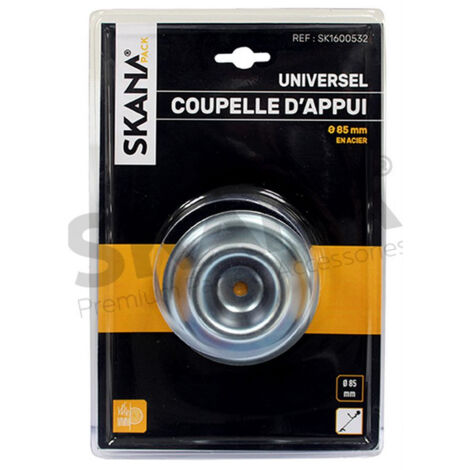 Coupelle D'appui En Acier ø : 85 Mm Pour Débroussailleuses à Dos. Alésage : 8 Mm.