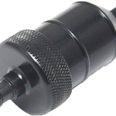 Coupelle de filtre à huile universelle en ligne, élément filtrant en cuivre de 8 mm 5/16, pièces de modification pour moto - noir.