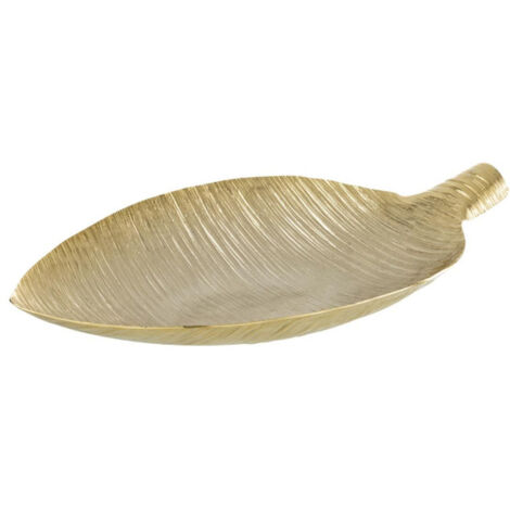 Coupelle Déco Design "Feuille" 46cm Or