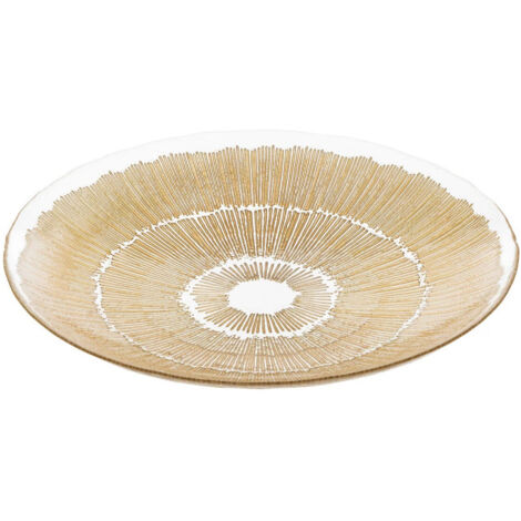 Coupelle Déco en Verre "Djina" 34cm Or