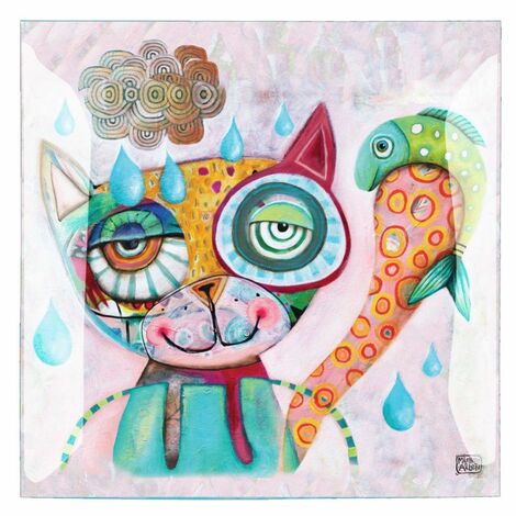 Coupelle décorative en verre Chat par Michelle Allen