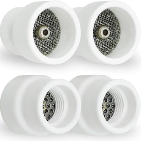 Coupelle en céramique (blanche) 12 pour TIG torche de soudage Kit d'accessoires Buse en alumine pour DB SR WP-9 17 18 20 25 26 Pistolet de soudage avec diffuseur de gaz Pièces de rechange