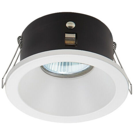 Coupelle Fixe Blanche Mat IP65 Ronde D75  Pour Ampoule LED GU10 ZAMBELIS