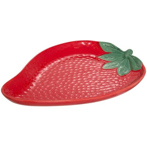 Coupelle fraise Fruity 31x23cm rouge - Atmosphera créateur d'intérieur