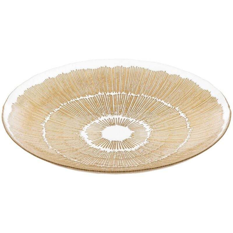 Atmosphera - Coupelle verre Djina doré D40cm créateur d'intérieur