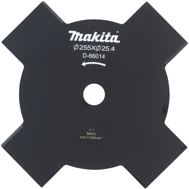 Lames 4 dents Ø255 mm pour débroussailleuse DUR368369 MAKITA D 66014