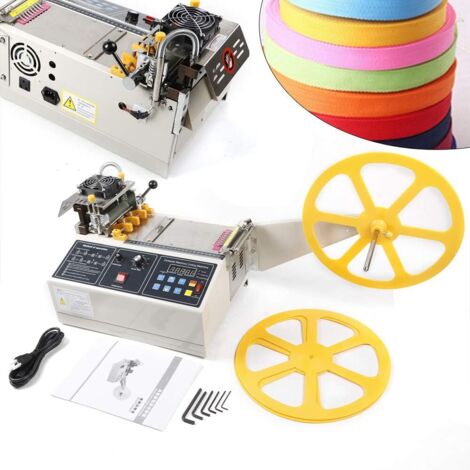 Coupeur de bande automatique numérique avec fermeture éclair, bande en nylon, largeur 100 mm