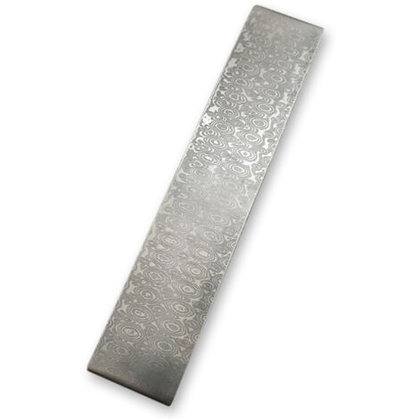 Coupeur de bricolage en acier damas, matériaux de fabrication, lame de barre à motif vierge, traitement thermique