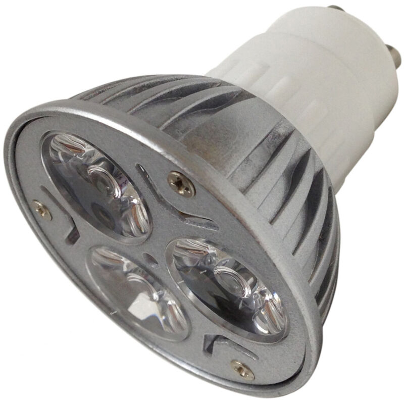 Paire D'ampoules Spot 3 Led 3w Connecteur Gu10 Blanc Pur Power Led Home
