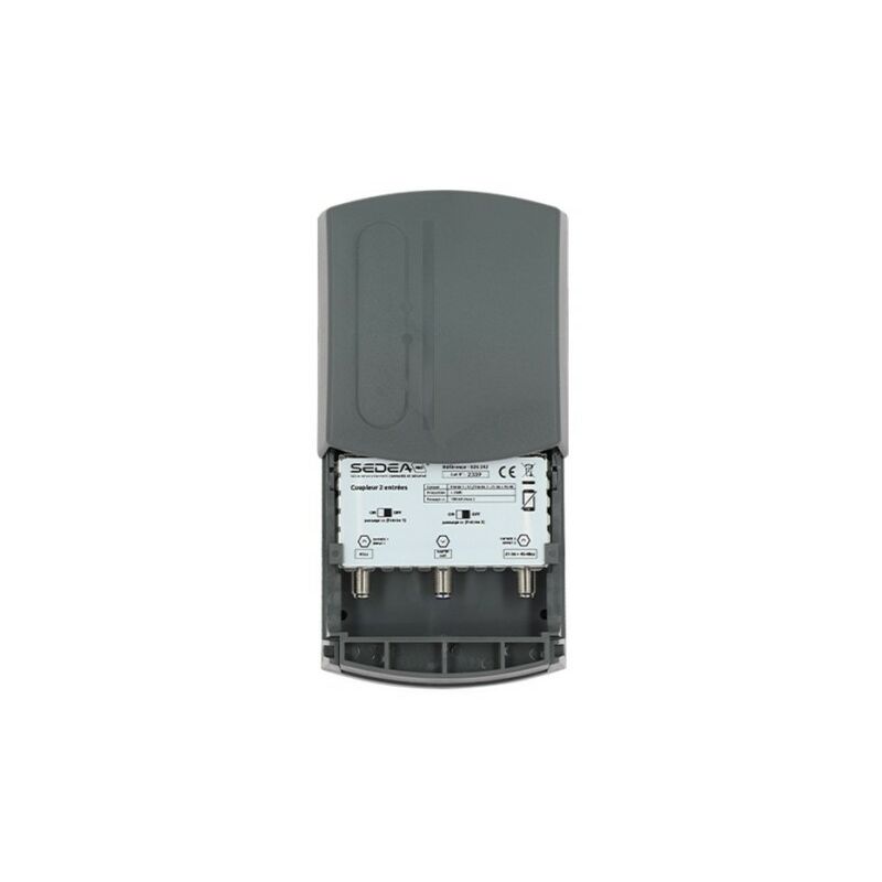 Coupleur additif canal 42 sedea - 2 entrées Belgique France, pour signaux d'antennes tv Terrestre