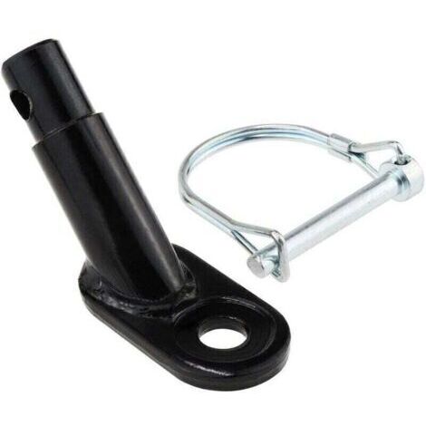 Coupleur d'attelage pour remorque de vélo coudé pour la Plupart des remorques de vélo, coupleur d'attache de remorque de vélo pour Les Chiens d'enfants, Accessoire de vélo--avec mousqueton