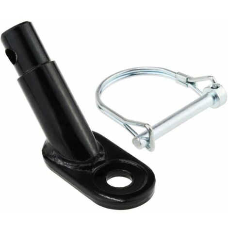 Coupleur d'attelage pour remorque de vélo coudé pour la Plupart des remorques de vélo, coupleur d'attache de remorque de vélo pour Les Chiens d'enfants, Accessoire de vélo--avec mousqueton