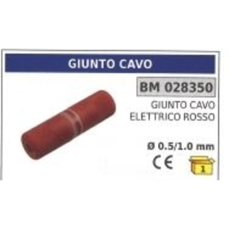 Coupleur de câble électrique rouge Ø 0,5/1,0 mm