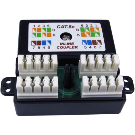 Coupleur de poinçonnage RJ45 Femelle cat. 5e RS PRO, ports Non blindé ( Prix pour 1 )