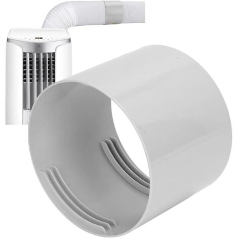 Coupleur de Tuyau d'Évacuation, Adaptateur Universel ABS 15cm pour Climatiseurs Portables avec Raccord Fileté CW/CCW, Connecteur de Couplage pour Extension de Tuyau d'Air Conditionné