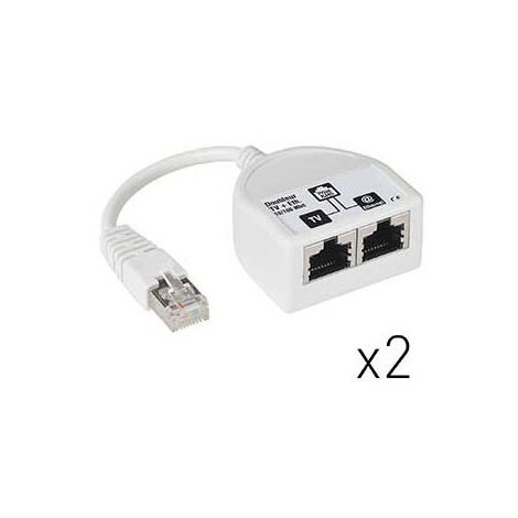 Coupleur Decoupleur Rj45 Ethernet Et Tv 2116 Itc