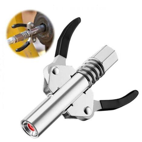Coupleur double poignée en G haute pression monobloc pour pompe à graisse, facile à monter et à démonter pour tous types de pompes à graisse