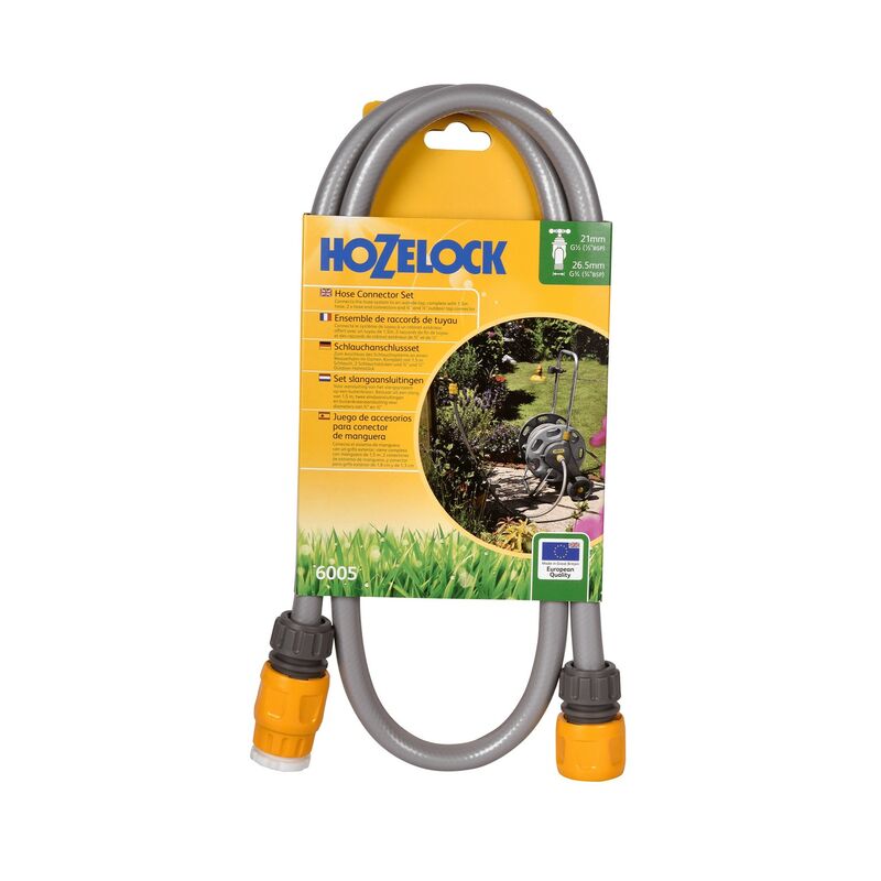 Hozelock - 6005 Hose Cart Reel Connector Hose Set & Connectors For Outdoor Tap