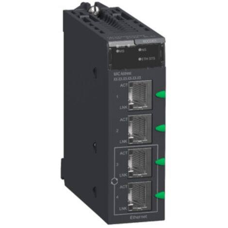 Coupleur Ethernet/IP et Modbus/TCP pour M340 - BMXNOC0401