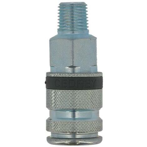 COUPLEUR FILETE MALE 1/4'' TYPE US MIL  CEDREY