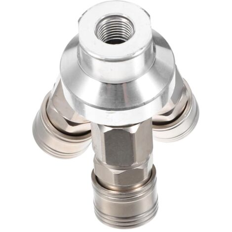 Coupleur Pneumatique Voies Avec Raccord Rapide Pour Compresseur Air Connecteur Robuste Tuyaux Accessoire De Transmission Fiable -