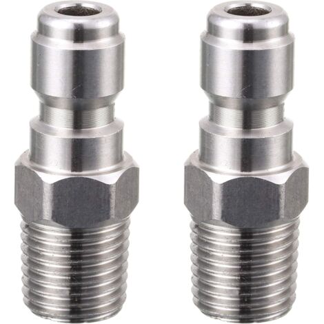 Coupleur pour nettoyeur haute pression, prise à connexion rapide, raccord NPT mâle 1/4", 5000 PSI, paquet de 2