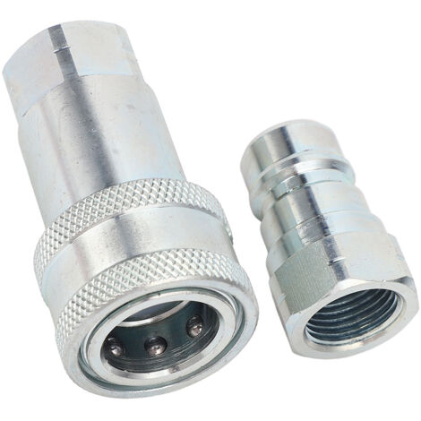 Coupleur rapide hydraulique 3/8 pouces NPT en acier trempé, couplage 24GPM 3600PSI