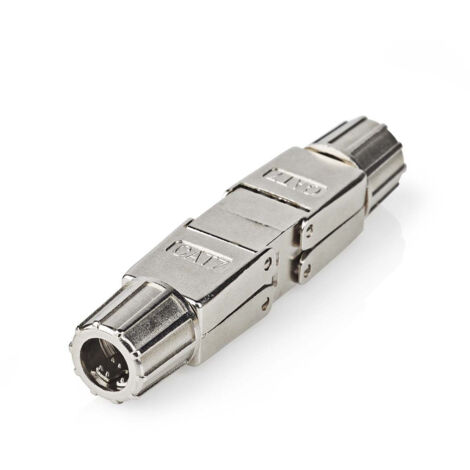 Coupleur réseau  CAT7  Blindé  RJ45 Femelle  RJ45 Femelle  Droit  Métal  Boîte