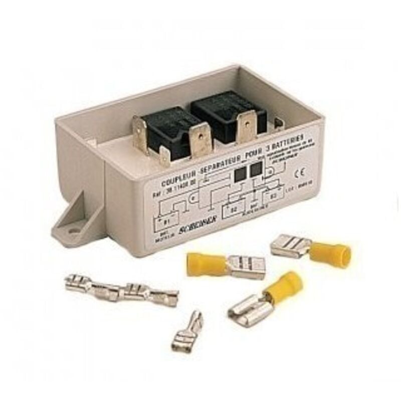 Coupleur-séparateur pour 3 batteries 12V