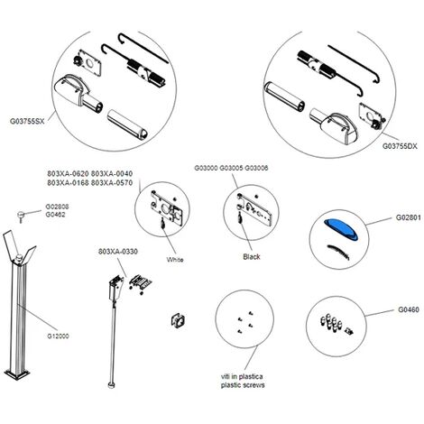 Coupole transparente clignotant - G02801 CAME 119RIR241