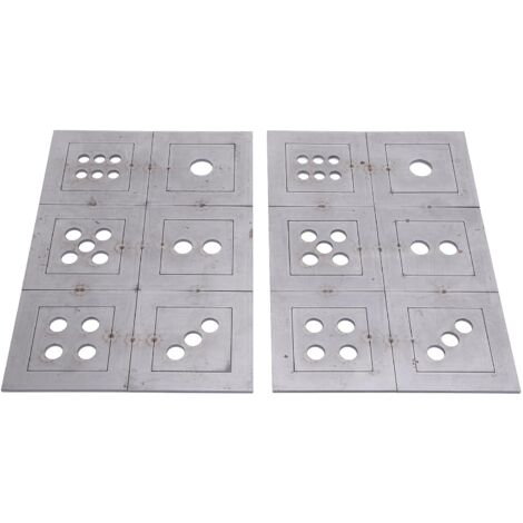 Coupons de pratique de soudage en acier, dés à 6 faces, plaques de formation pour la Fabrication des métaux, Kit complet d'amélioration des compétences, 2 pièces