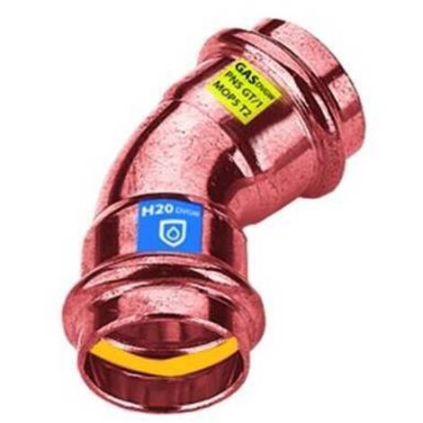 Coupure de cuivre à 45° ff eau/gaz
