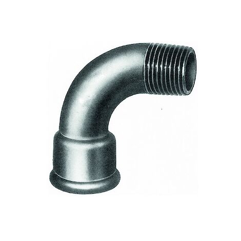 Courbe 90° mâle femelle grand rayon 1 noir - 1'' - SFERACO