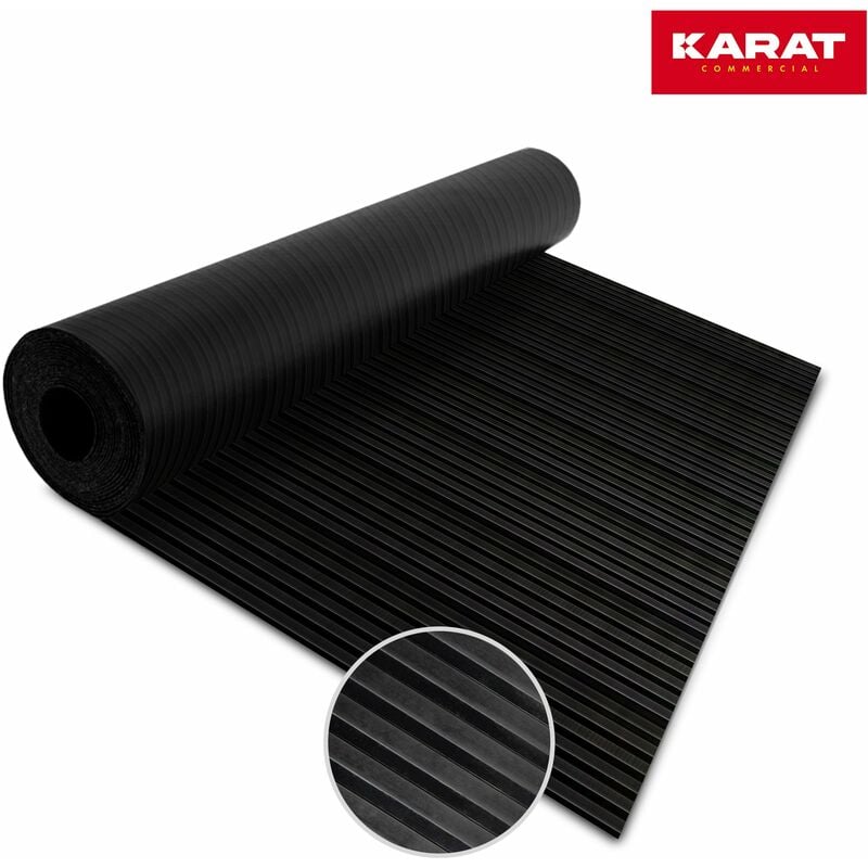 Rouleau en caoutchouc Côtes larges Ultra résistant Épaisseur: 3 mm 100 x 250 cm